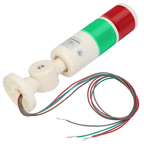 警告灯、LEDインジケーター高輝度マシン折り畳み式産業用注意信号タワーアラームライトワークショップ、建設現場、工場、歩sent箱などの24 v DC